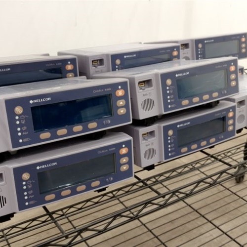 Lot of 11 Nellcor Oximax N-600X SpO2 Patient Pulse Oximeter Monitor 