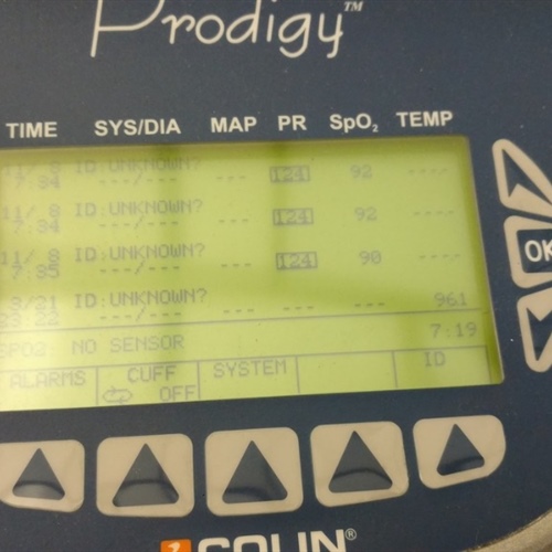 Colin Press-Mate Prodigy 2140 Patient Monitor