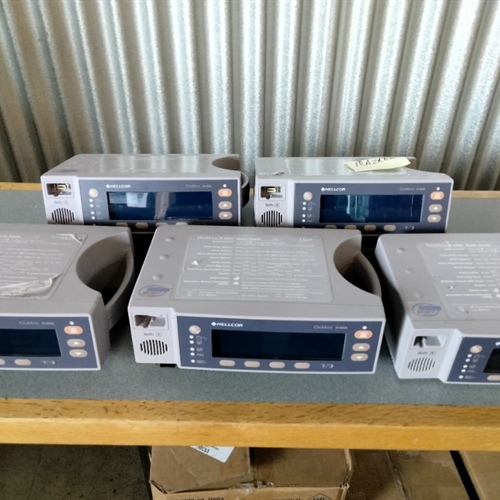Lot of 5 Nellcor OxiMax N-600x Pulse Oximeters 