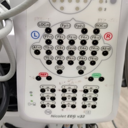 Panasonic WV-CP504 SD5 Security Color Camera / Natus Medical Nicolet EEG v32 Amplifier w/ Cart