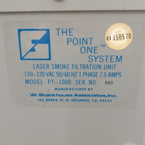 Stackhouse Point One System Smoke Filtration Unit w/ Rolling Cart 