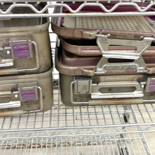 Lot of Empty Surgical Instrument Trays 