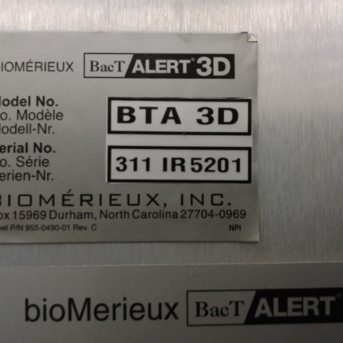 Biomerieux Bact/Alert 3D Microbiology Analyzer