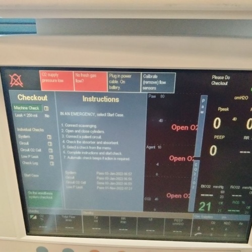 GE Datex-Ohmeda S/5 Avance Anesthesia Machine