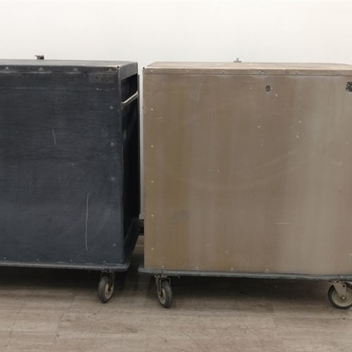 Lot of 2 Rolling Storage Carts 