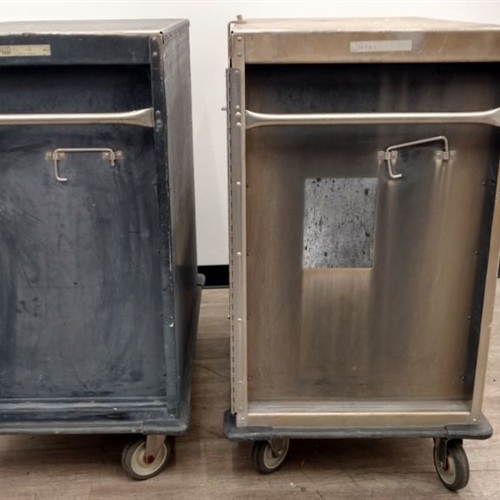 Lot of 2 Rolling Storage Carts 