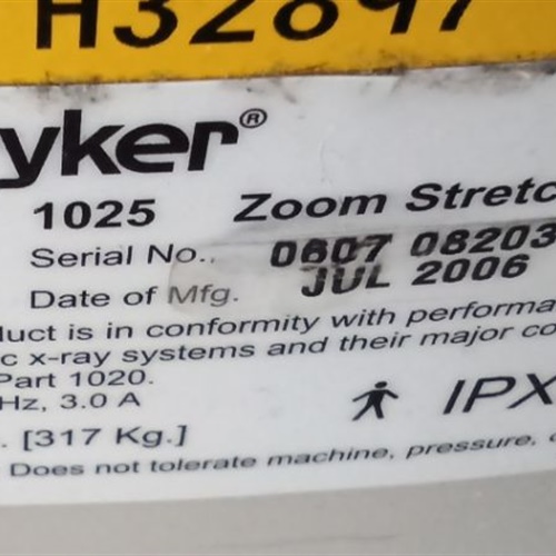 Stryker Zoom Stretcher Model 1025