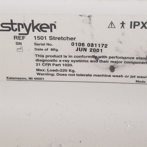 Stryker 1501 Big Wheel Stretcher 