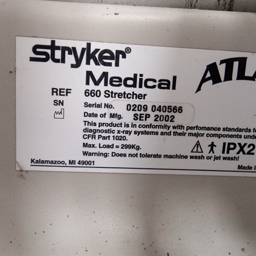 Stryker Atlas 660 Stretcher