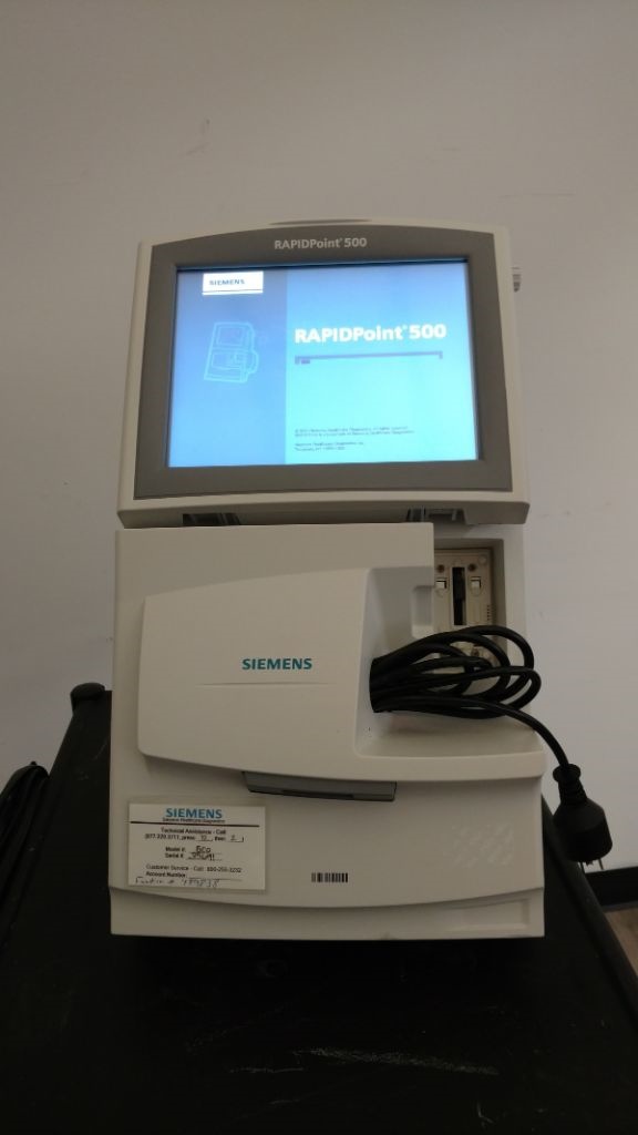 Siemens RapidPoint 500 Blood Gas Analysis System | Auction 11615