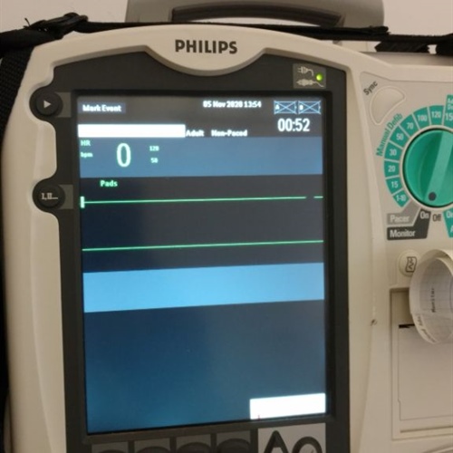 Philips Heartstart MRX Defibrillator (M3535A) w/ 1 Battery & Black Carry Bag 