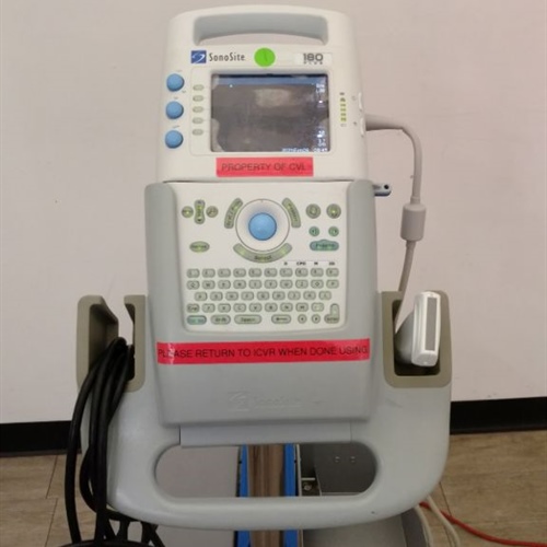 Sonosite 180 Plus Portable Ultrasound w/ Transducer & Docking Station