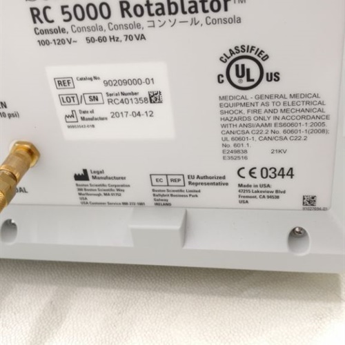 Boston Scientific RC 5000 Rotablator Rotational Angioplasty System