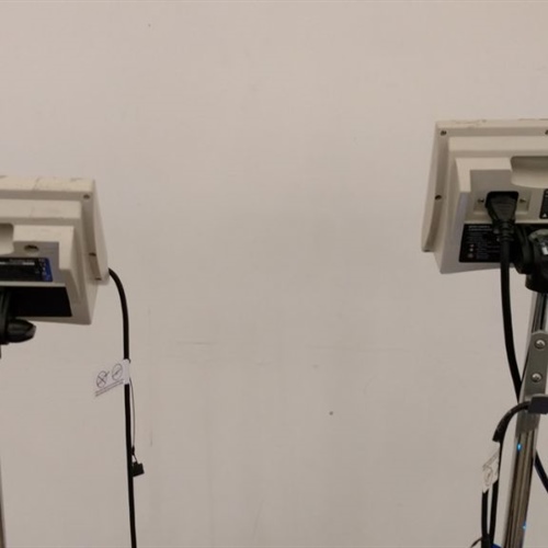 Lot of 2 - Verathon Glidescope Portable GVL Video Monitor w/ Camera and Stand