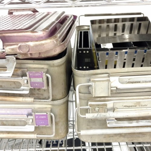Lot of Empty Surgical Instrument Trays 