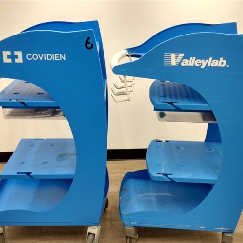 Lot of 2 Covidien ForceTriad Rolling Cart FT900