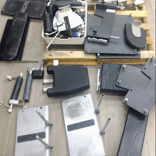 Lot of Various OR Surgical Table Parts, Head Rest, Arm Rest, etc... 