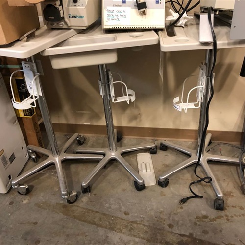 Lot of 3 Workstations on Wheels