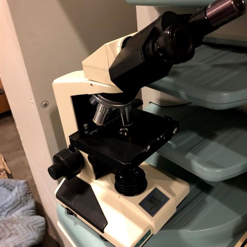 Lot of 5 Assorted Hospital Microscopes