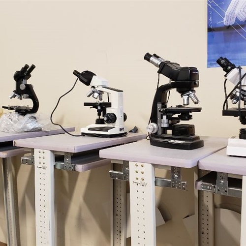 Lot of 5 Assorted Hospital Microscopes