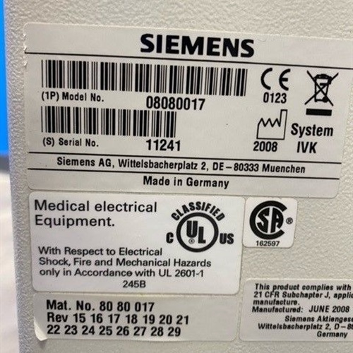 2008 Siemens Varic Mobile C-arm