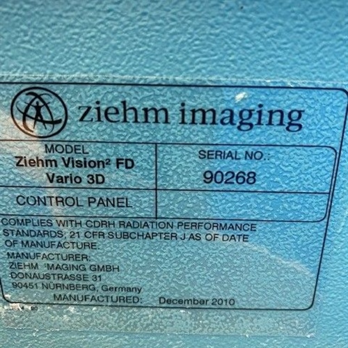 2010 Ziehm Vision2 FD Vario 3D