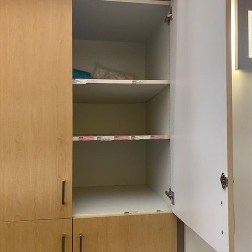 Shelving at TOSH Imaging Department remove by Wed 4/9
