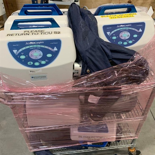 Multiple AccuMax Pumps and Cart