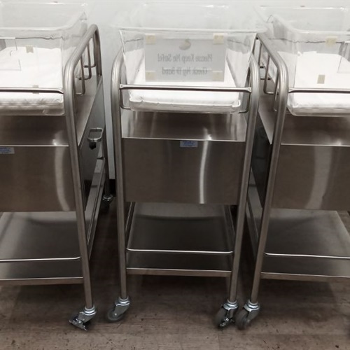 Lot of 3 Pedicraft Stainless Bassinet