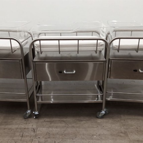 Lot of 3 Pedicraft Stainless Bassinet