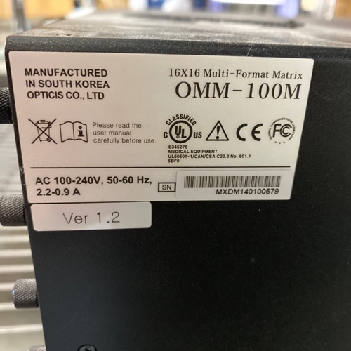 Opticis OMM-100M 16x16 Multi-Format Matrix