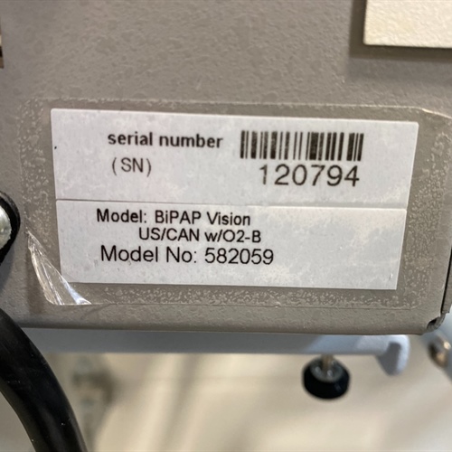 Healthdyne Bipap Vision Ventilator on Rolling Stand, lot of 2