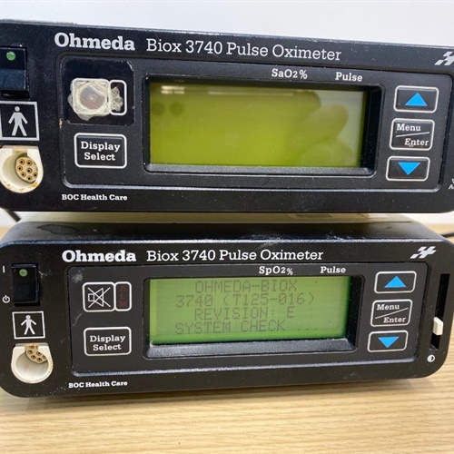 Datex-Ohmeda 3740 Pulse Oximeter, lot of 2