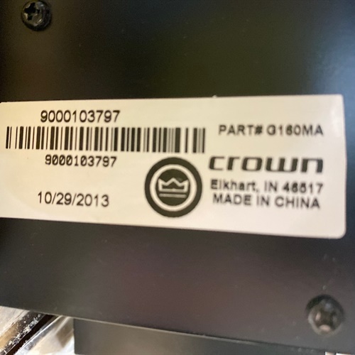 Crown 160MA, Four Input 60W Mixer-Amplifier, lot of 3
