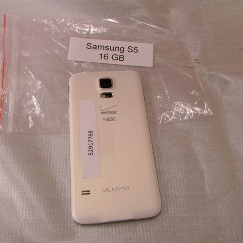 Samsung Galaxy S5 White 16GB  G900V(Verizon)  *No cables