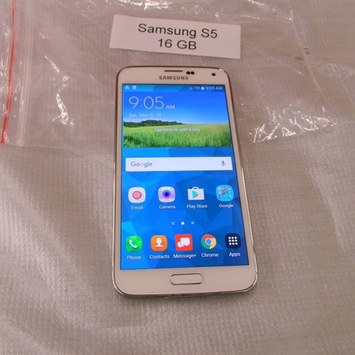Samsung Galaxy S5 White 16GB  G900V(Verizon)  *No cables