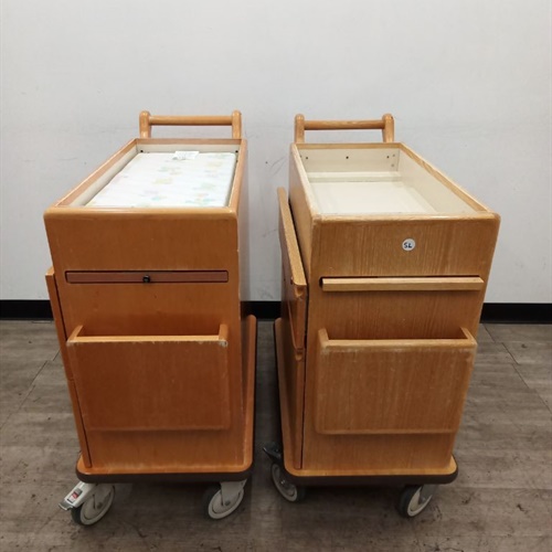 Lot of 2 Wooden Baby Mobile Changing Table 