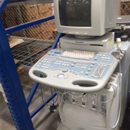 Acuson Sequoia C256 Ultrasound Machine and Stainless Table